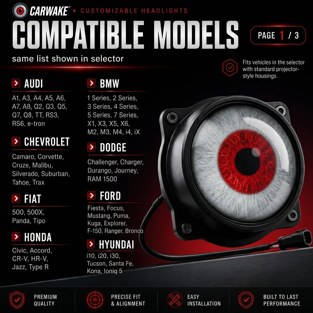 DemonEye™ — Animated Devil Eye Headlights